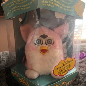 Vintage Pink/White/Blue Furby Babies